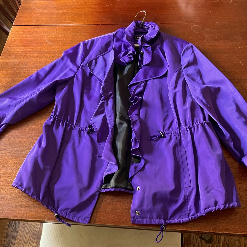 Womens Chaus Raincoat Purple